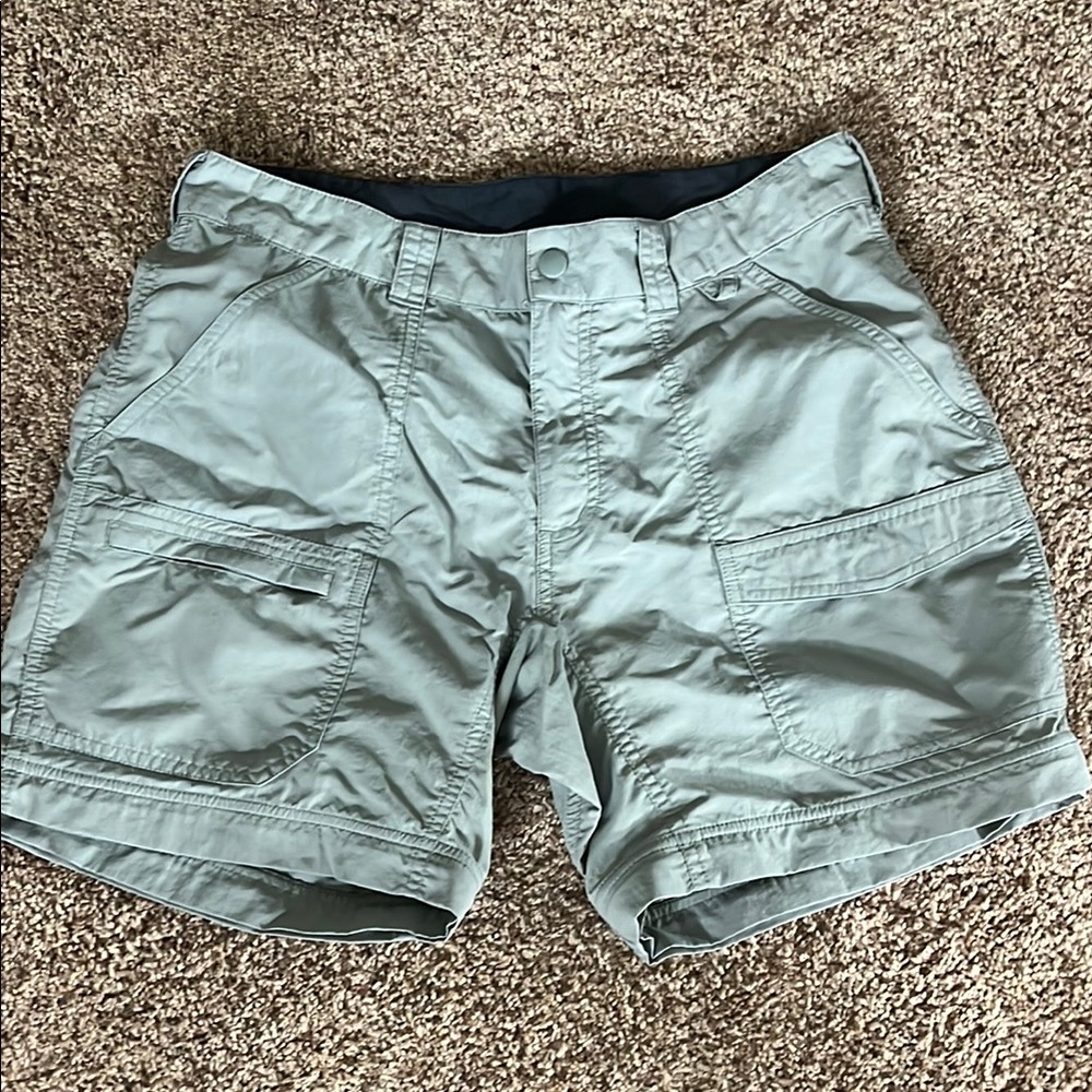 Eastern Mountain Sports Gray Cargo Shorts with Relaxed Fit